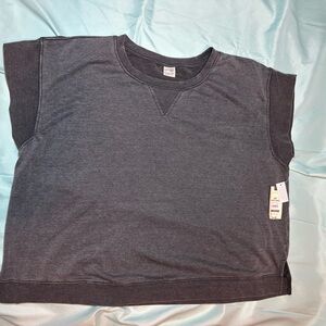 Terra & Sky Dark Gray Short Sleeve Top